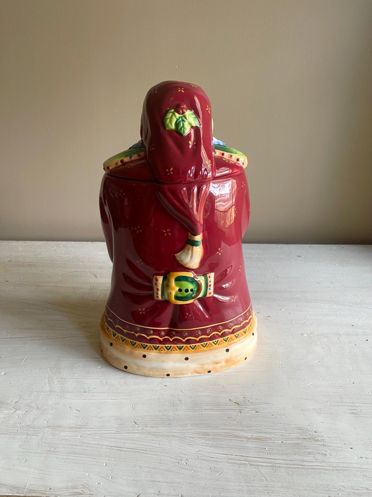 Vintage Santa Claus Cookie Jar: Christmas Kitchen Decor