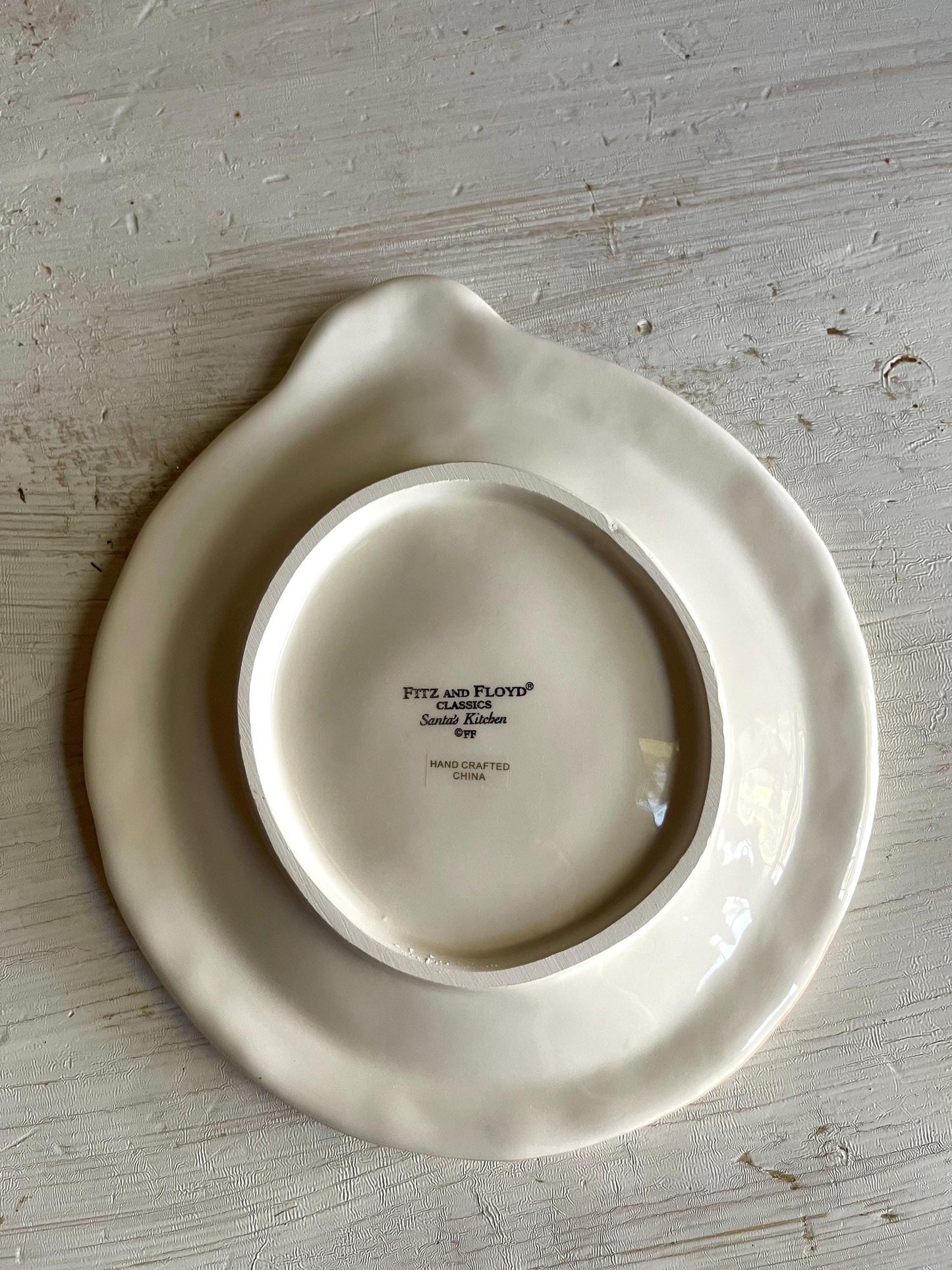Fitz & Floyd Christmas Ornament Snack Plate with Spreader: Vintage Holiday Entertaining