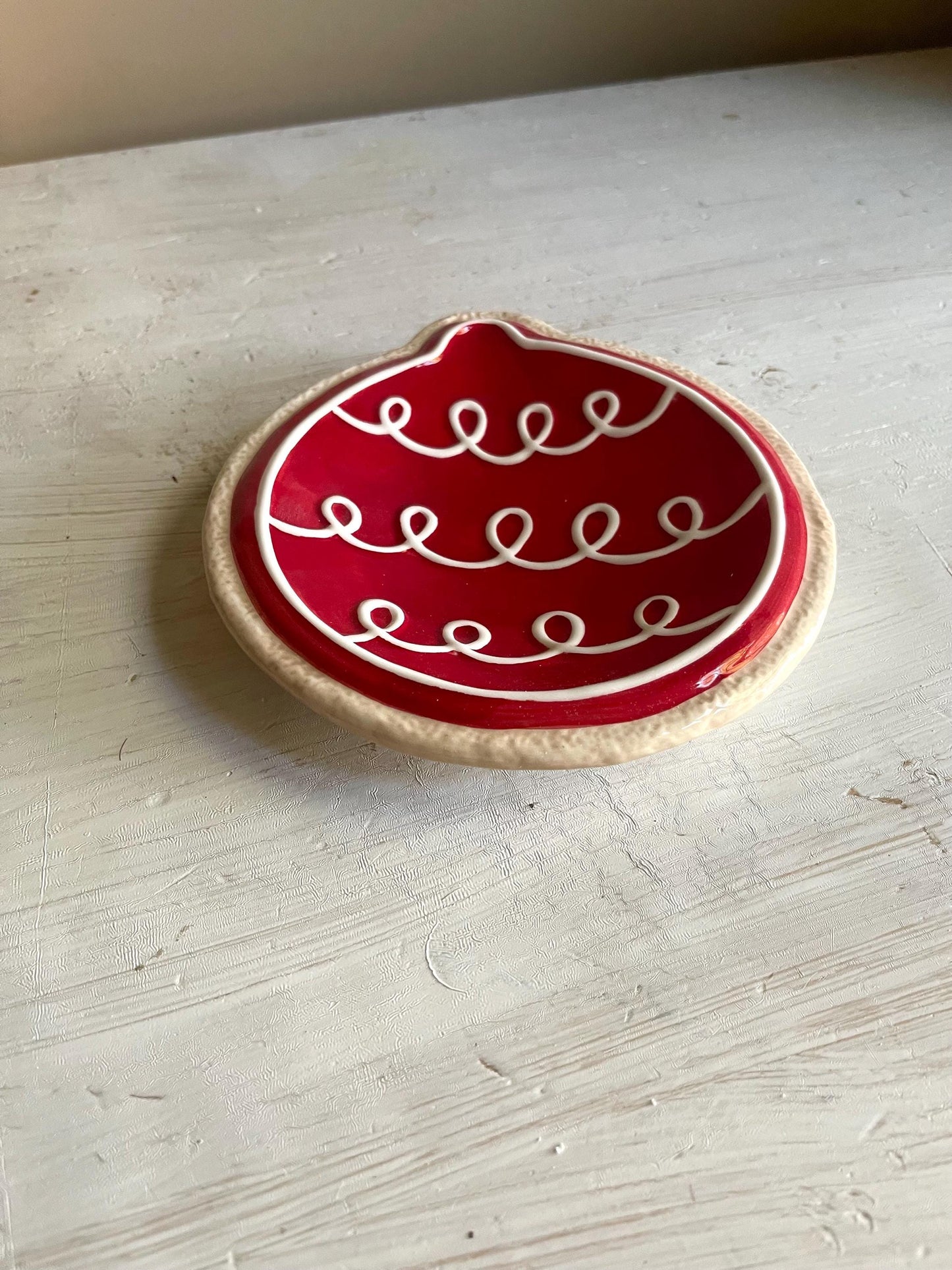 Fitz & Floyd Christmas Ornament Snack Plate with Spreader: Vintage Holiday Entertaining