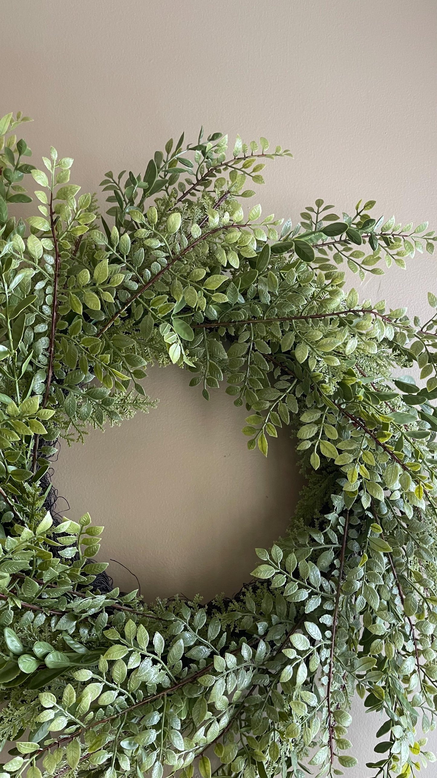 Fern Wreath - Spring Decor - 28-Inch Wreath