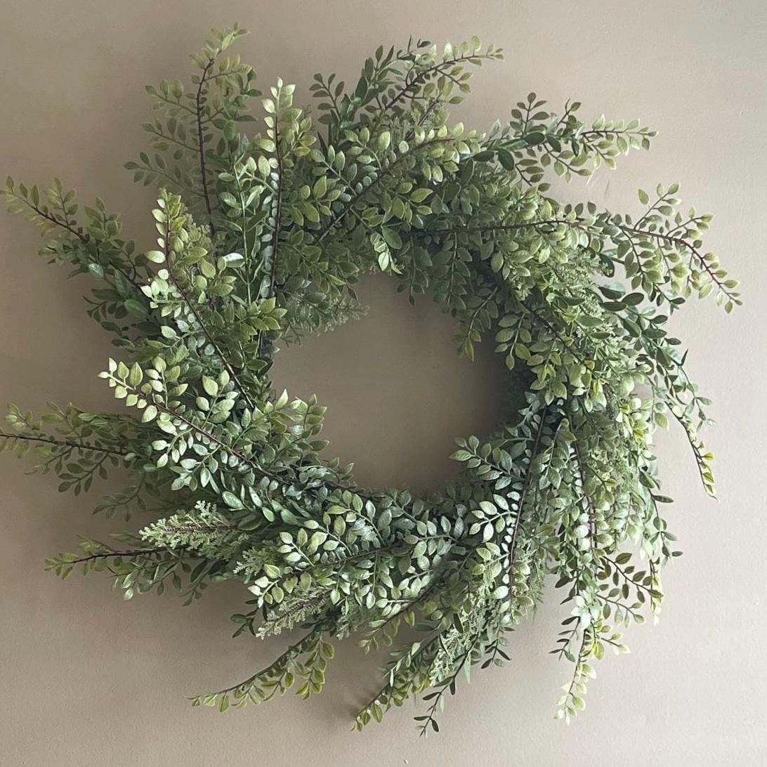 Fern Wreath - Spring Decor - 28-Inch Wreath