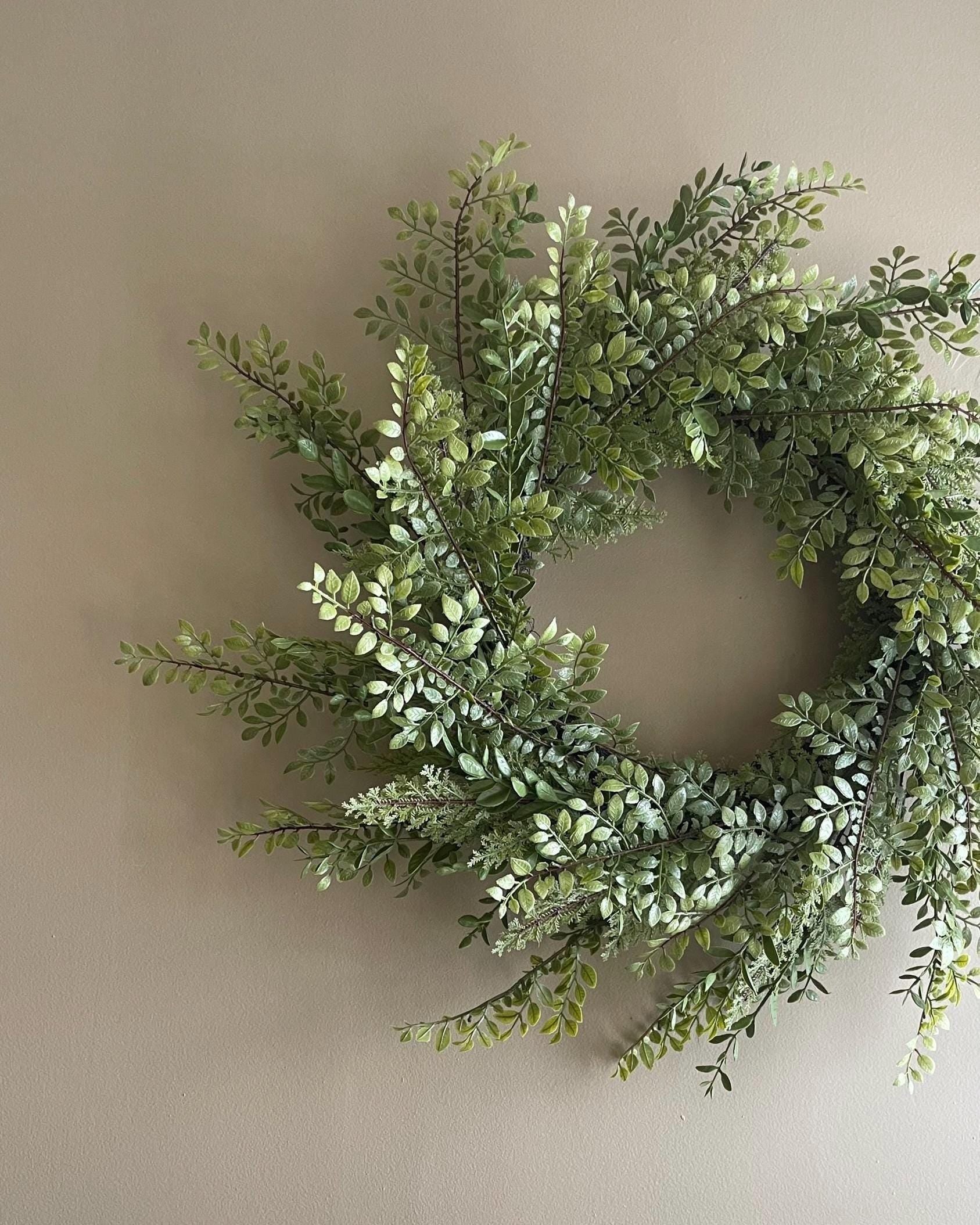 Fern Wreath - Spring Decor - 28-Inch Wreath