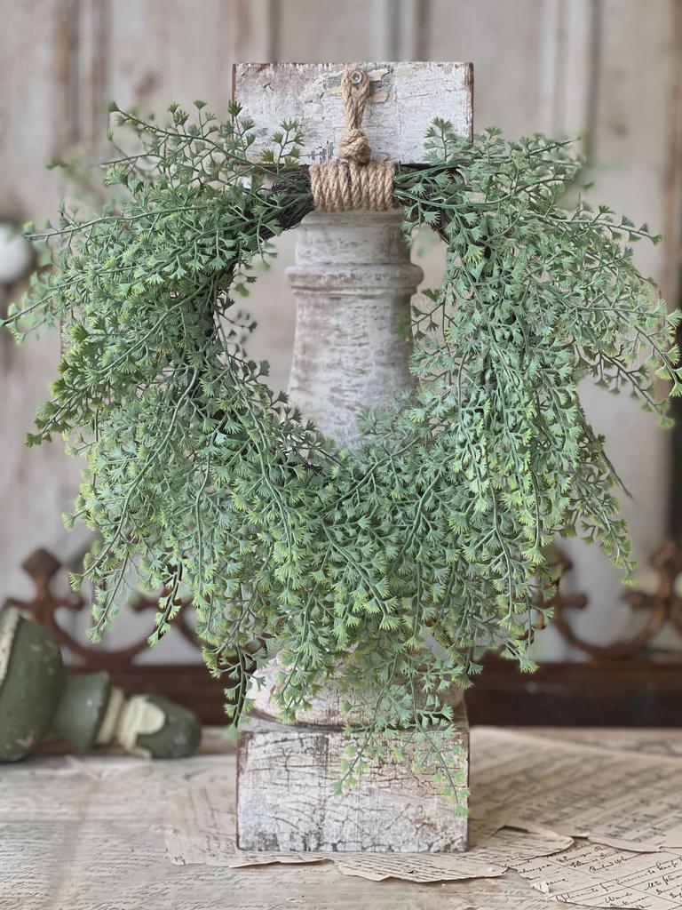 Small Fern Wreath - Spring Decor - 15-Inch Wreath