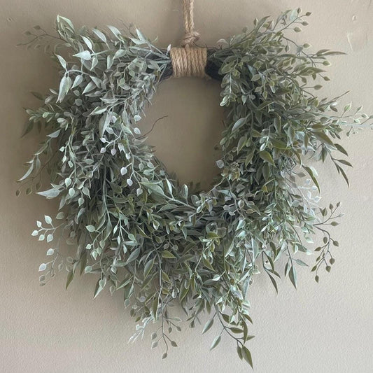Sage Wreath - Spring Decor - 15-Inch Wreath
