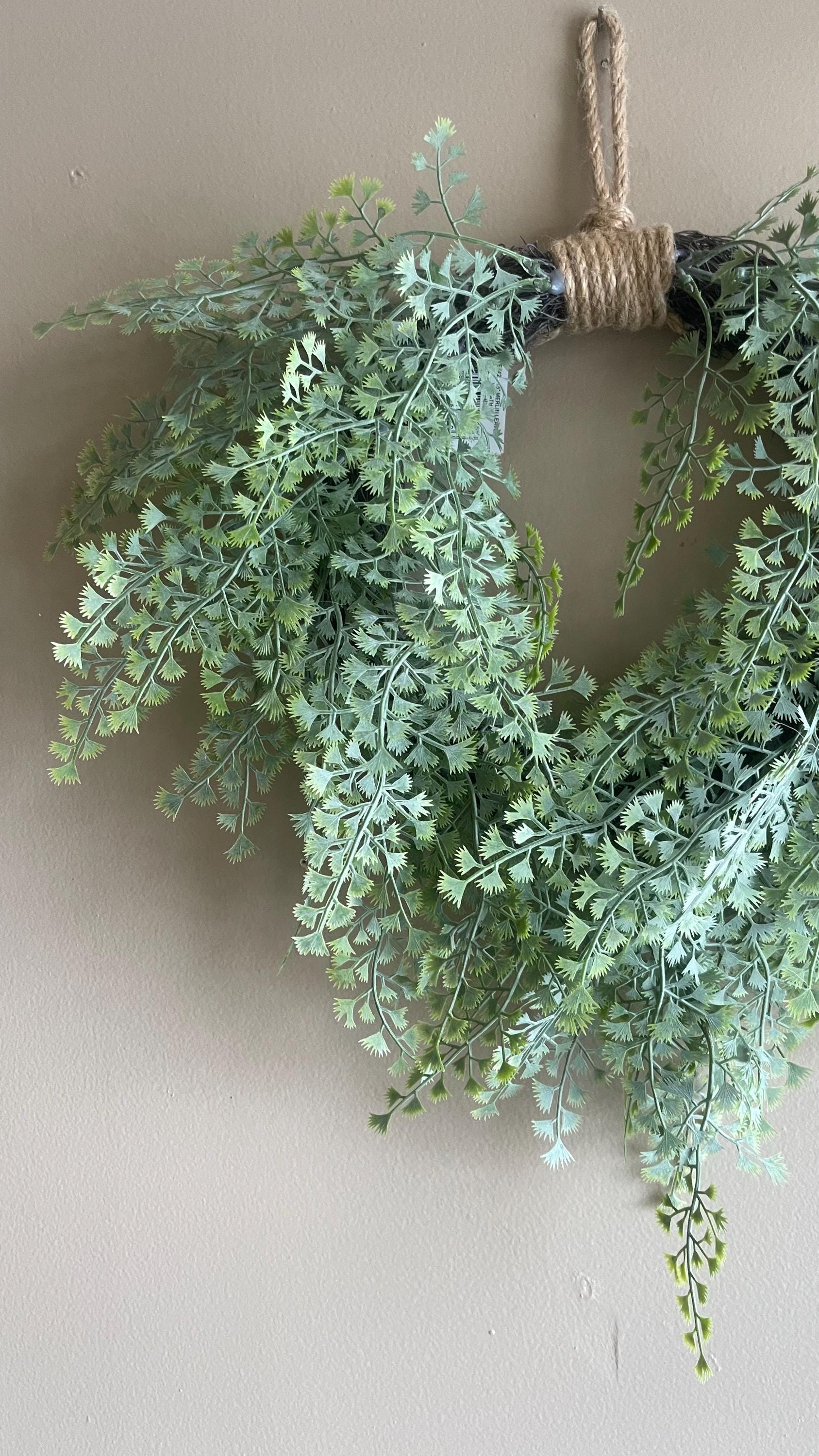Small Fern Wreath - Spring Decor - 15-Inch Wreath