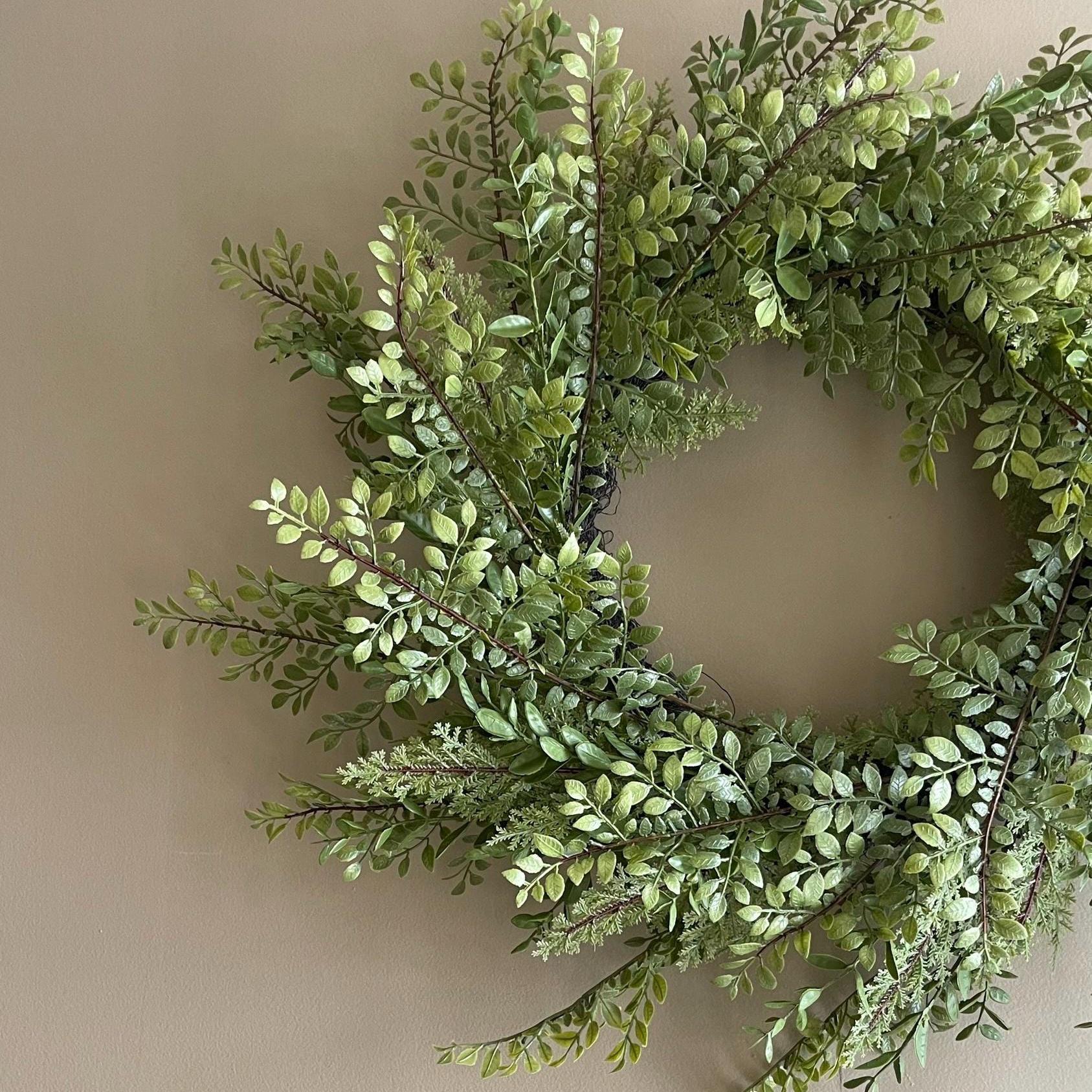 Fern Wreath - Spring Decor - 28-Inch Wreath