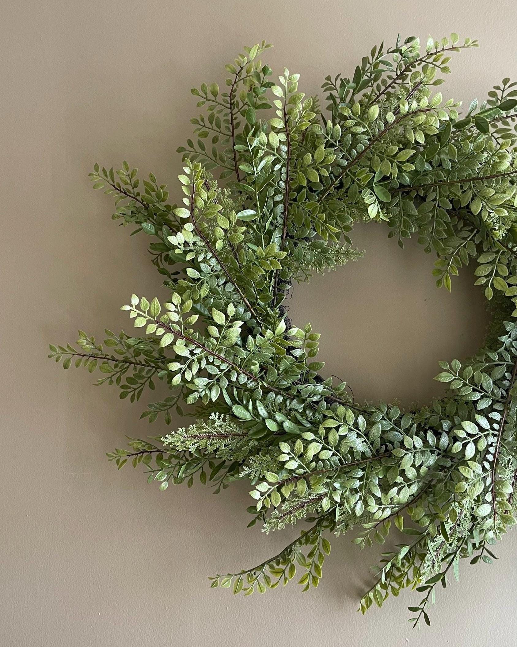 Fern Wreath - Spring Decor - 28-Inch Wreath