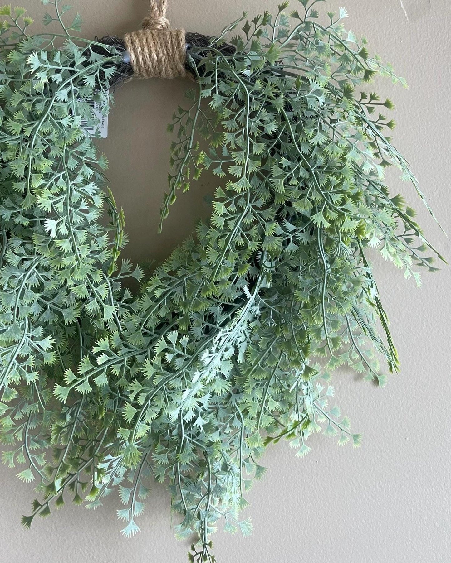 Small Fern Wreath - Spring Decor - 15-Inch Wreath