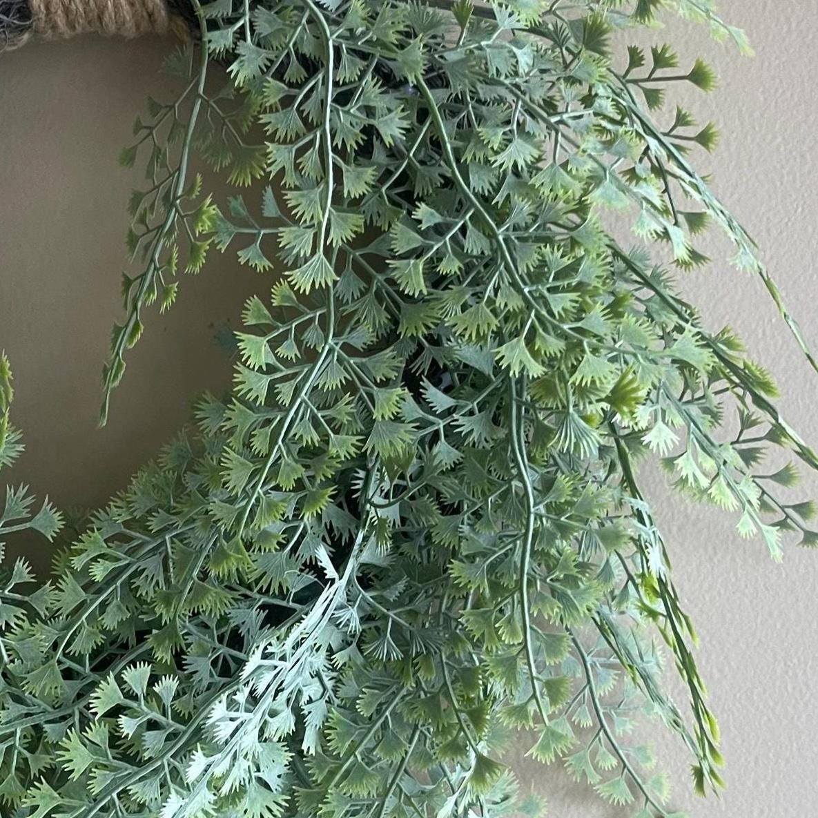 Small Fern Wreath - Spring Decor - 15-Inch Wreath