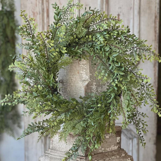 Fern Wreath - Spring Decor - 28-Inch Wreath