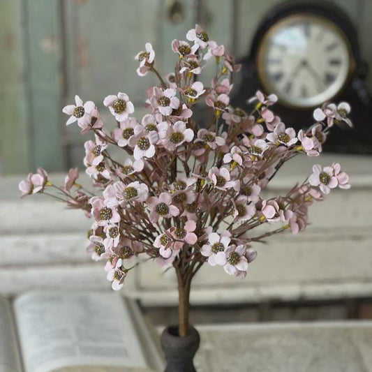 Blush Timeless Blooms Bush: Valentine's Day Floral Stems - 19-Inch