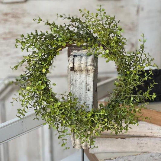 Baby Grass Candle Ring - Small Wreath - Spring Decor - 12-Inch
