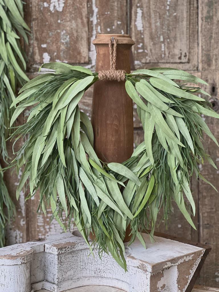 Spartina Grass Wreath - Spring Decor - 23-Inch Wreath