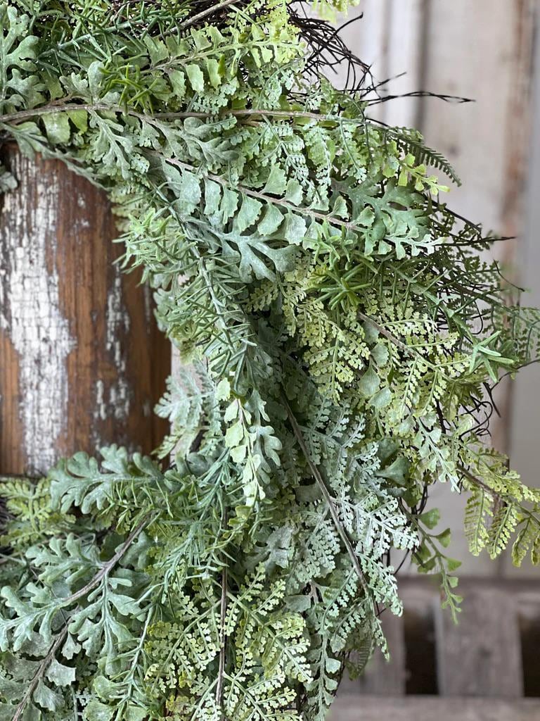 Fern Wreath - Spring Decor - 26-Inch Wreath