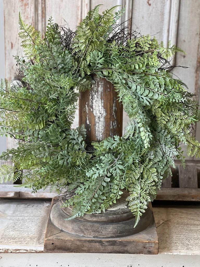 Fern Wreath - Spring Decor - 26-Inch Wreath