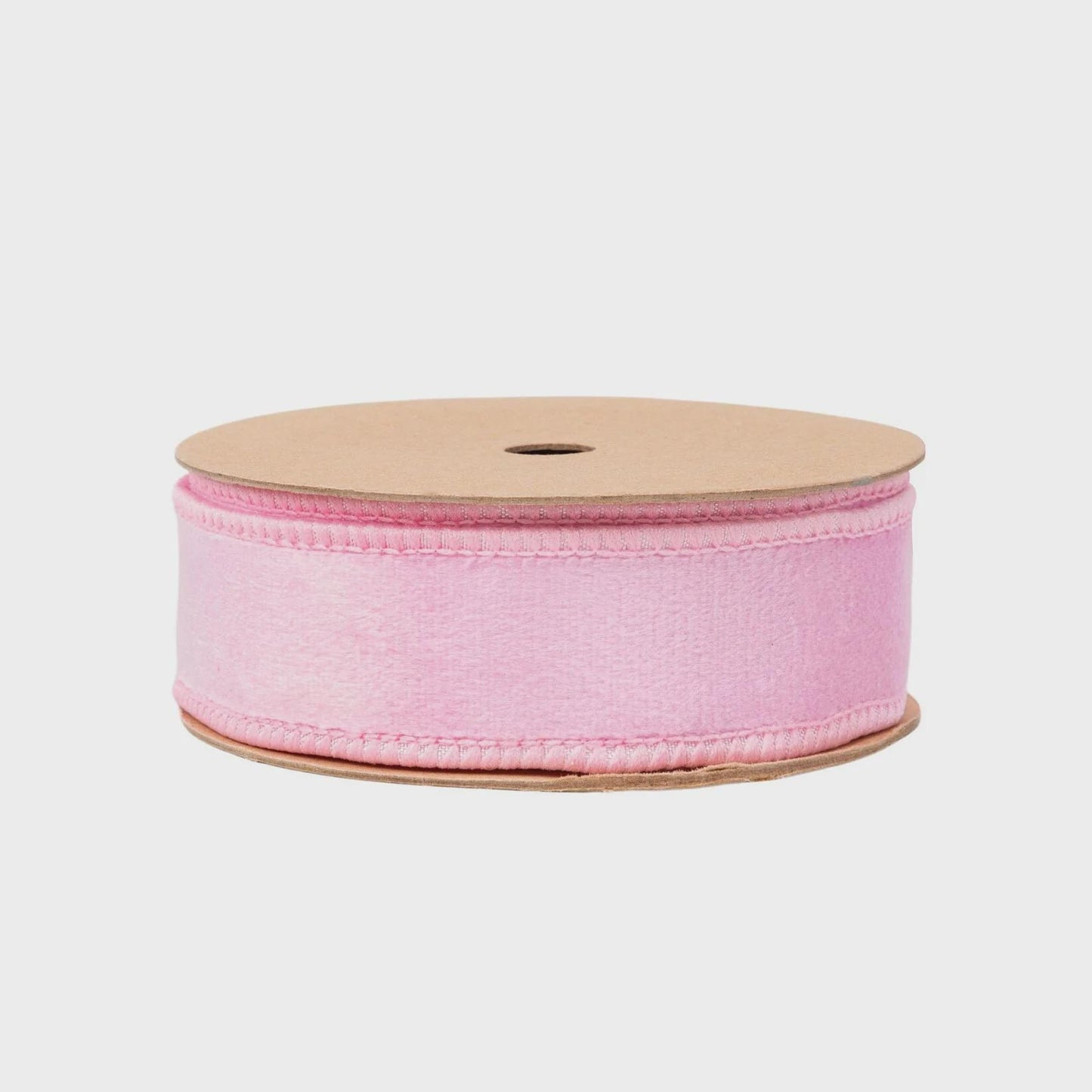 1 Inch Reversible Velvet Ribbon - Spring Ribbon - Wired