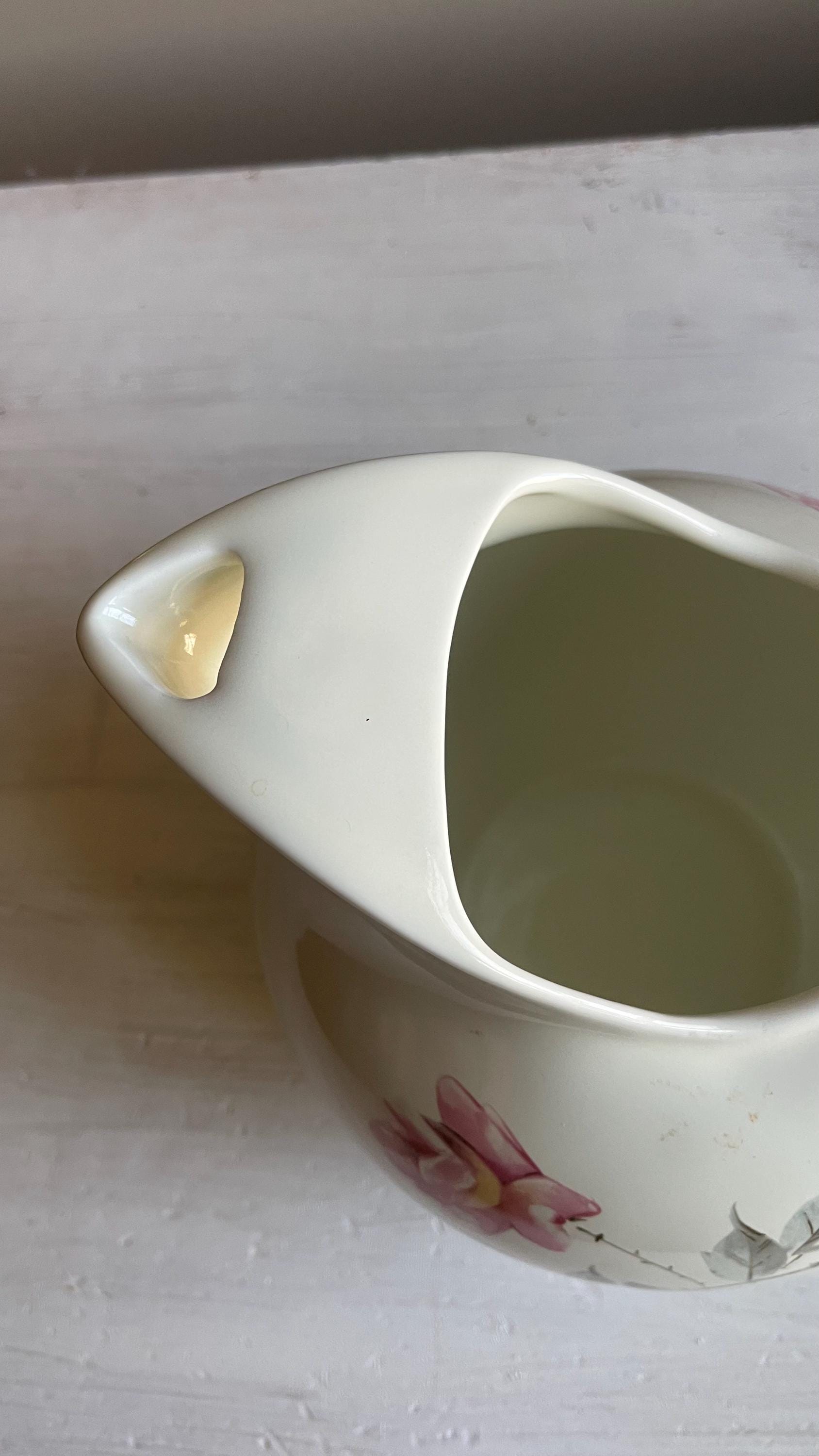 Vintage Ballerina Universal Rosette Ball Pitcher | Mid-Century Farmhouse Pitcher