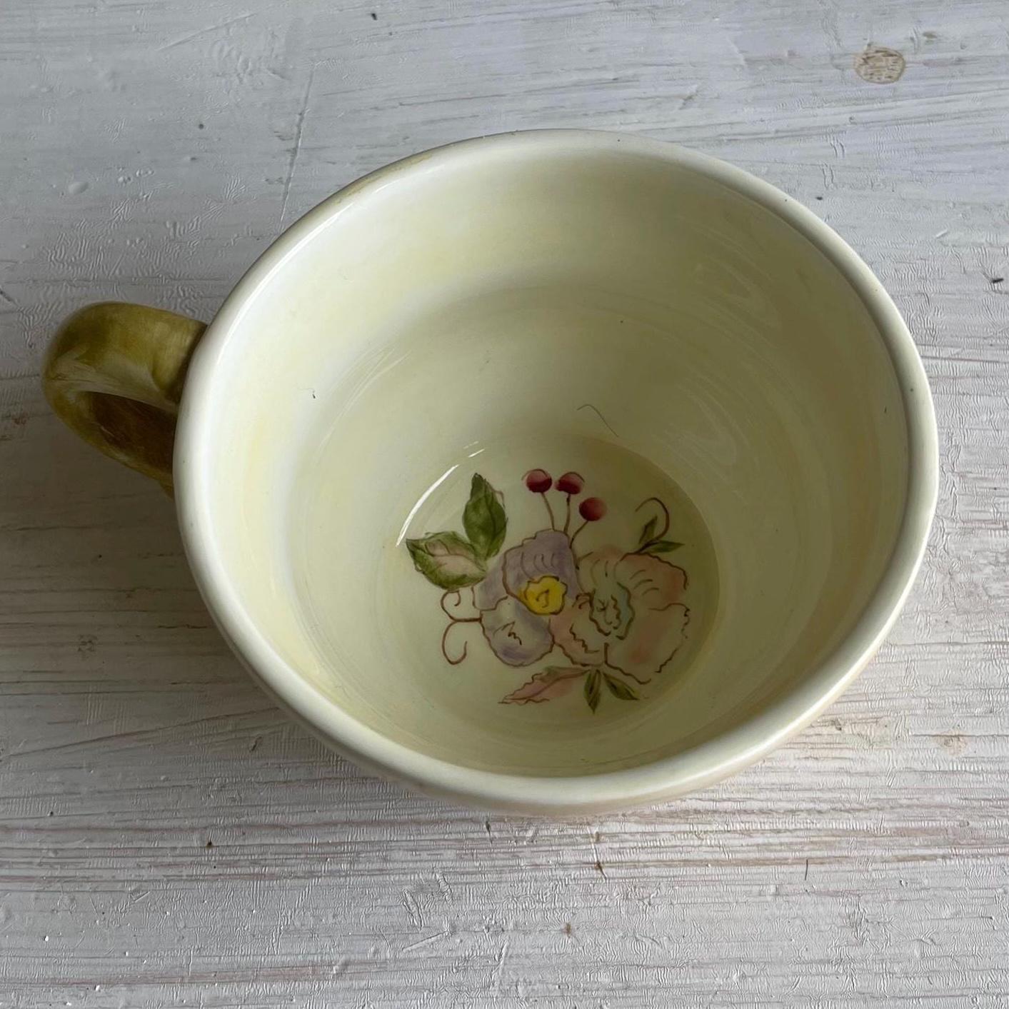 Vintage Tracy Porter 3-Piece Stacking Tea for One Set | Hand-Painted Floral Teapot & Cup