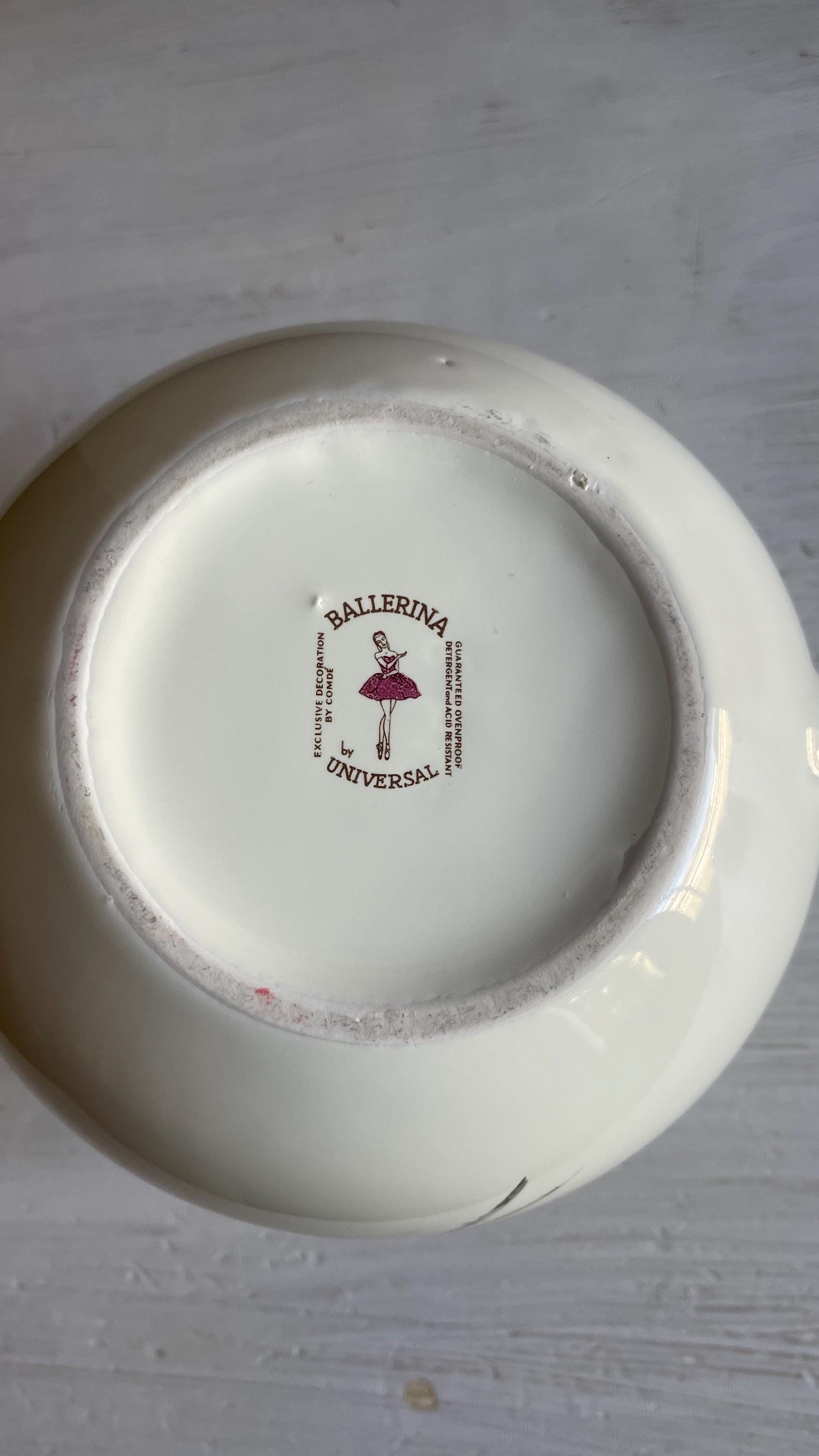 Vintage Ballerina Universal Rosette Ball Pitcher | Mid-Century Farmhouse Pitcher