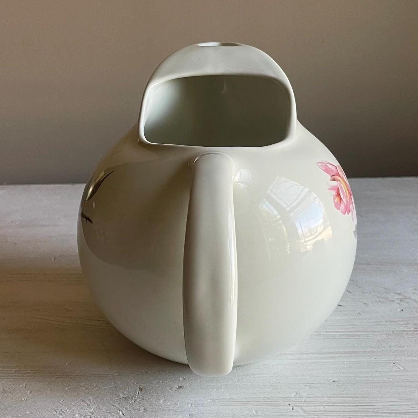 Vintage Ballerina Universal Rosette Ball Pitcher | Mid-Century Farmhouse Pitcher