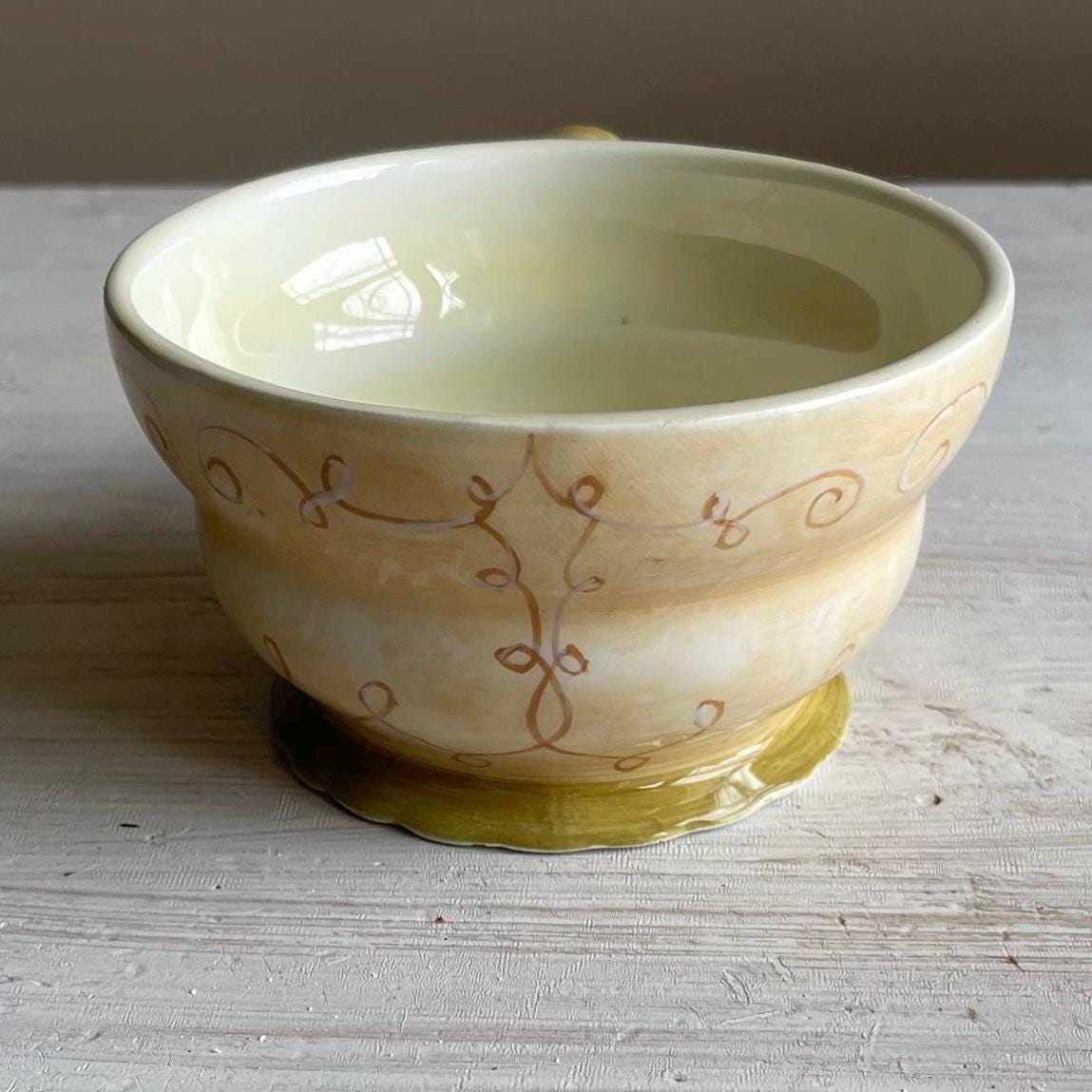 Vintage Tracy Porter 3-Piece Stacking Tea for One Set | Hand-Painted Floral Teapot & Cup