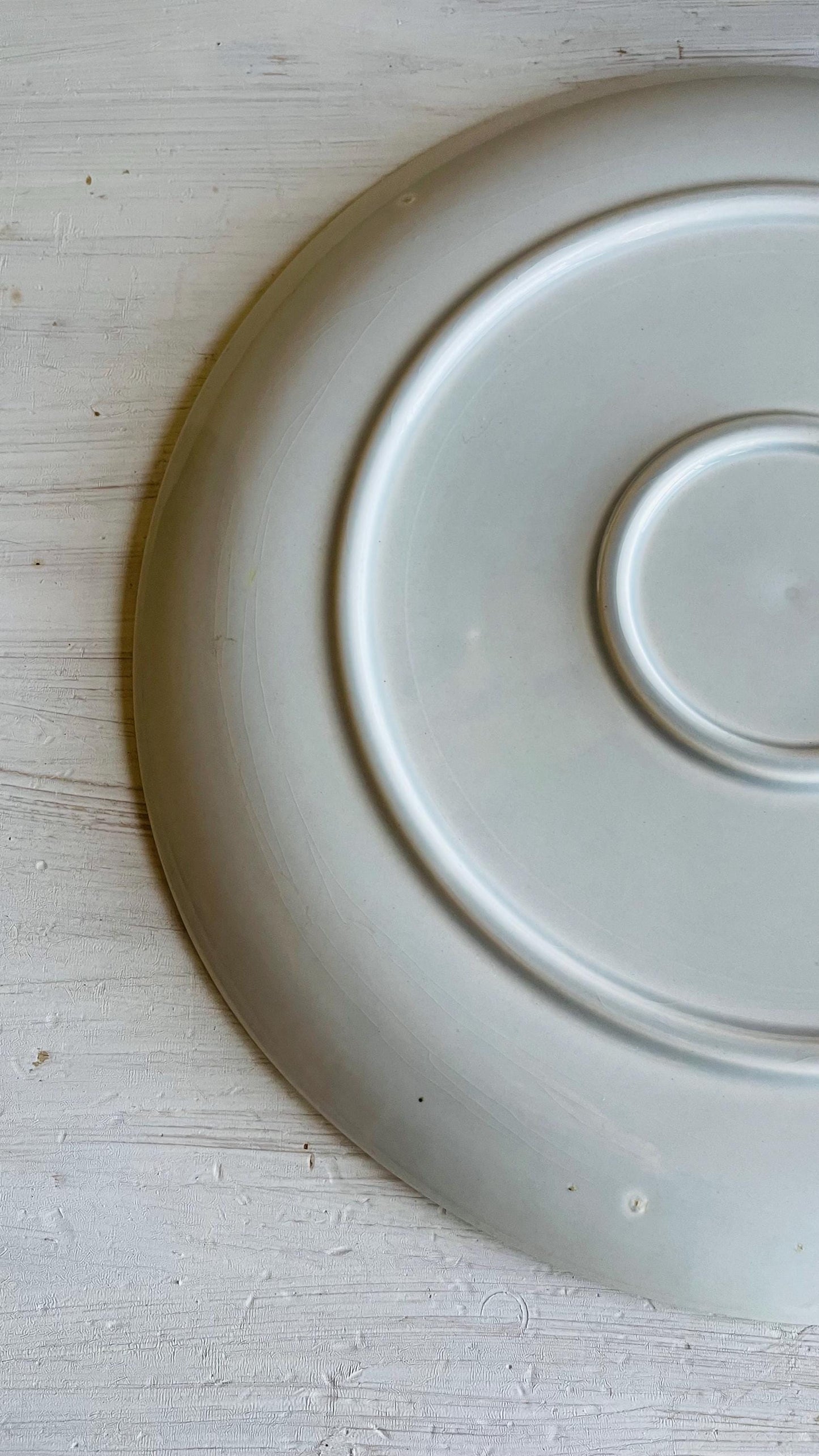 Vintage Crooksville Dogwood Round Platter | Mid-Century Floral Serving Platter