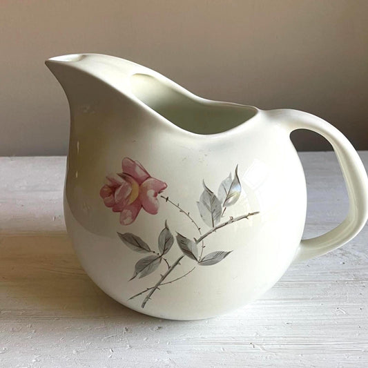 Vintage Ballerina Universal Rosette Ball Pitcher | Mid-Century Farmhouse Pitcher