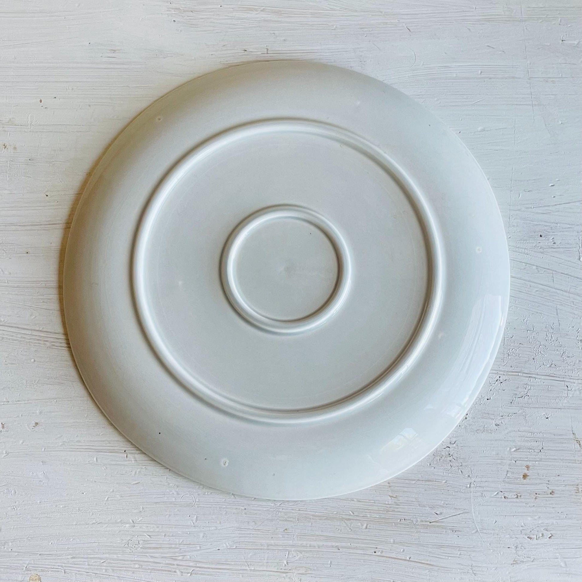 Vintage Crooksville Dogwood Round Platter | Mid-Century Floral Serving Platter