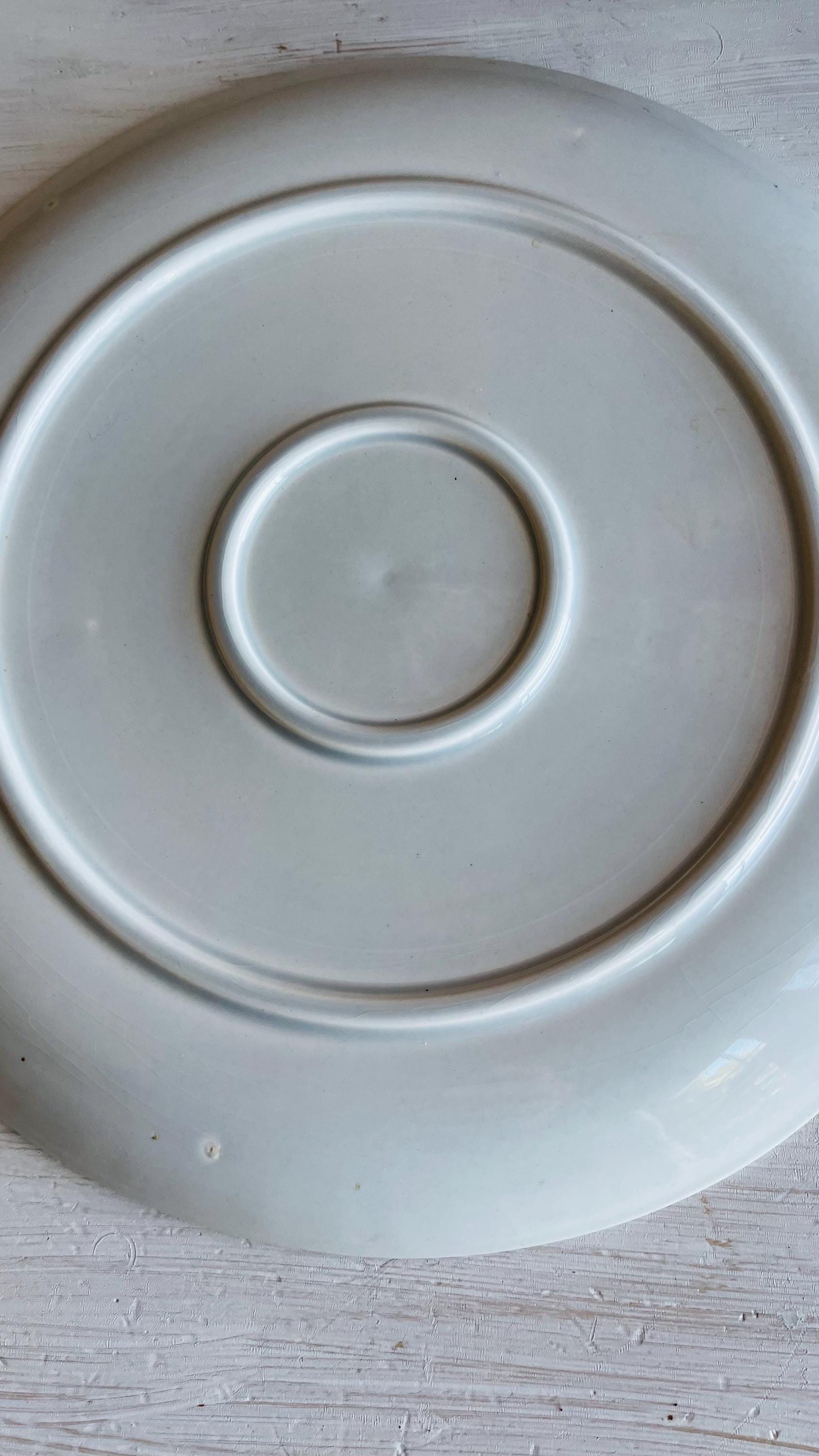 Vintage Crooksville Dogwood Round Platter | Mid-Century Floral Serving Platter