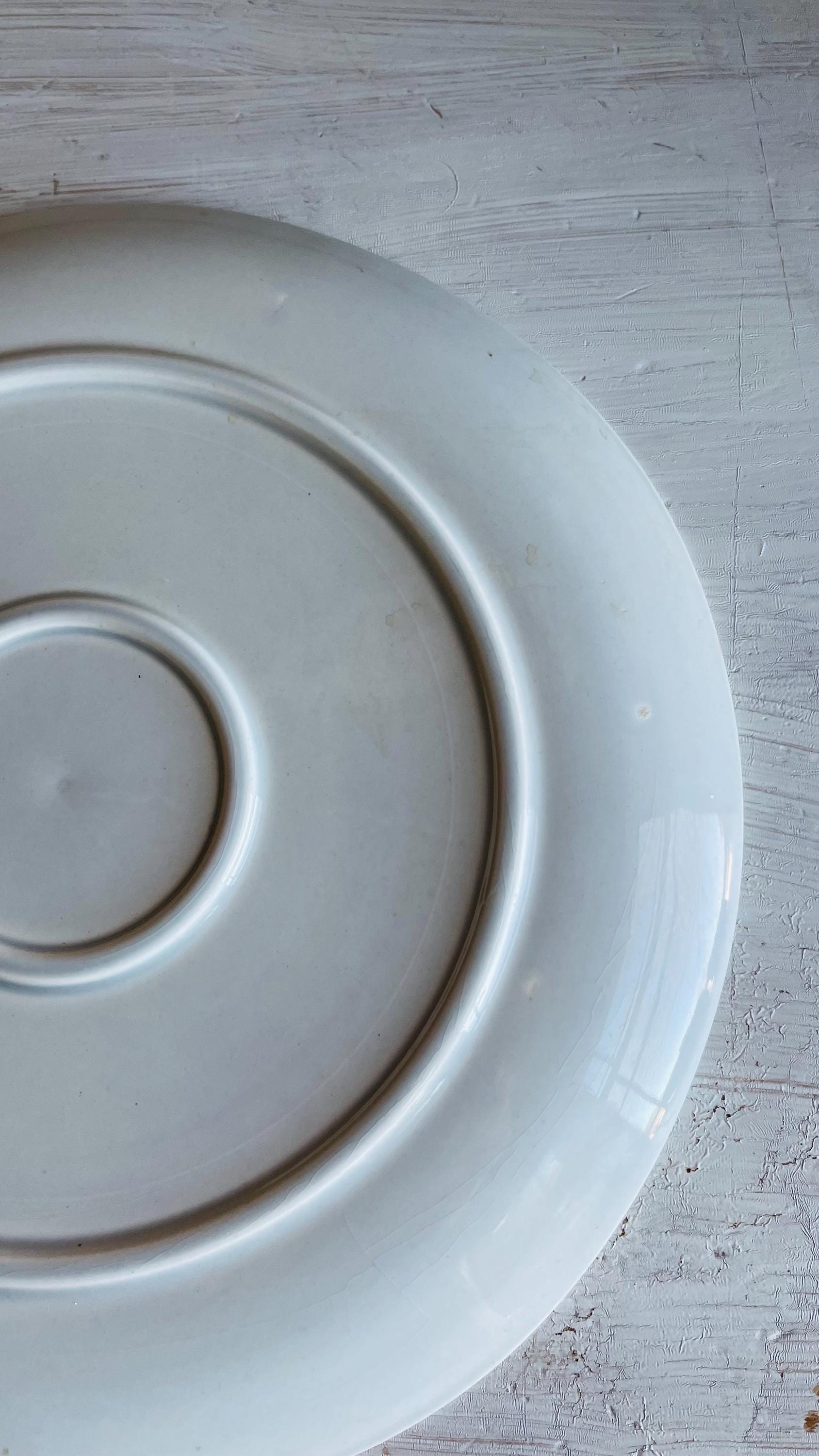 Vintage Crooksville Dogwood Round Platter | Mid-Century Floral Serving Platter
