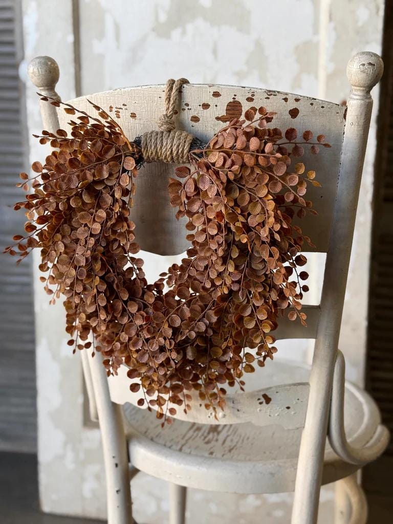 Small Fall Wreath - Farmhouse Decor - 15-Inch Wreath