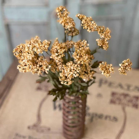 Artificial Fennel Flower Bundle: Mustard Yellow Fall Floral - 13 Inch
