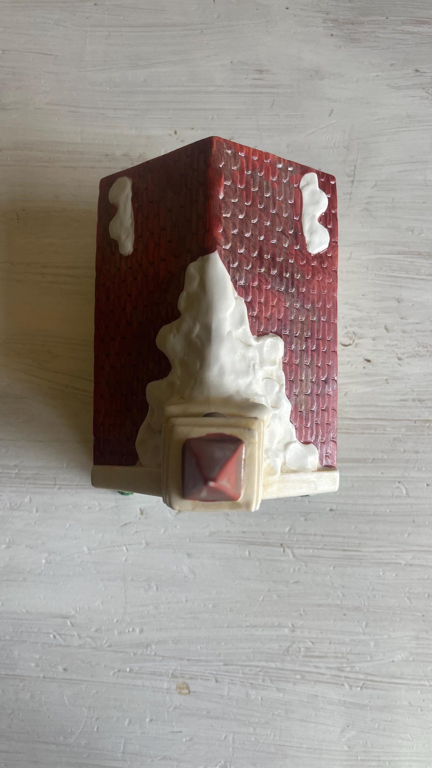 Americana Village St. Mary's Church – Hand-Painted Porcelain Christmas Decoration 1991