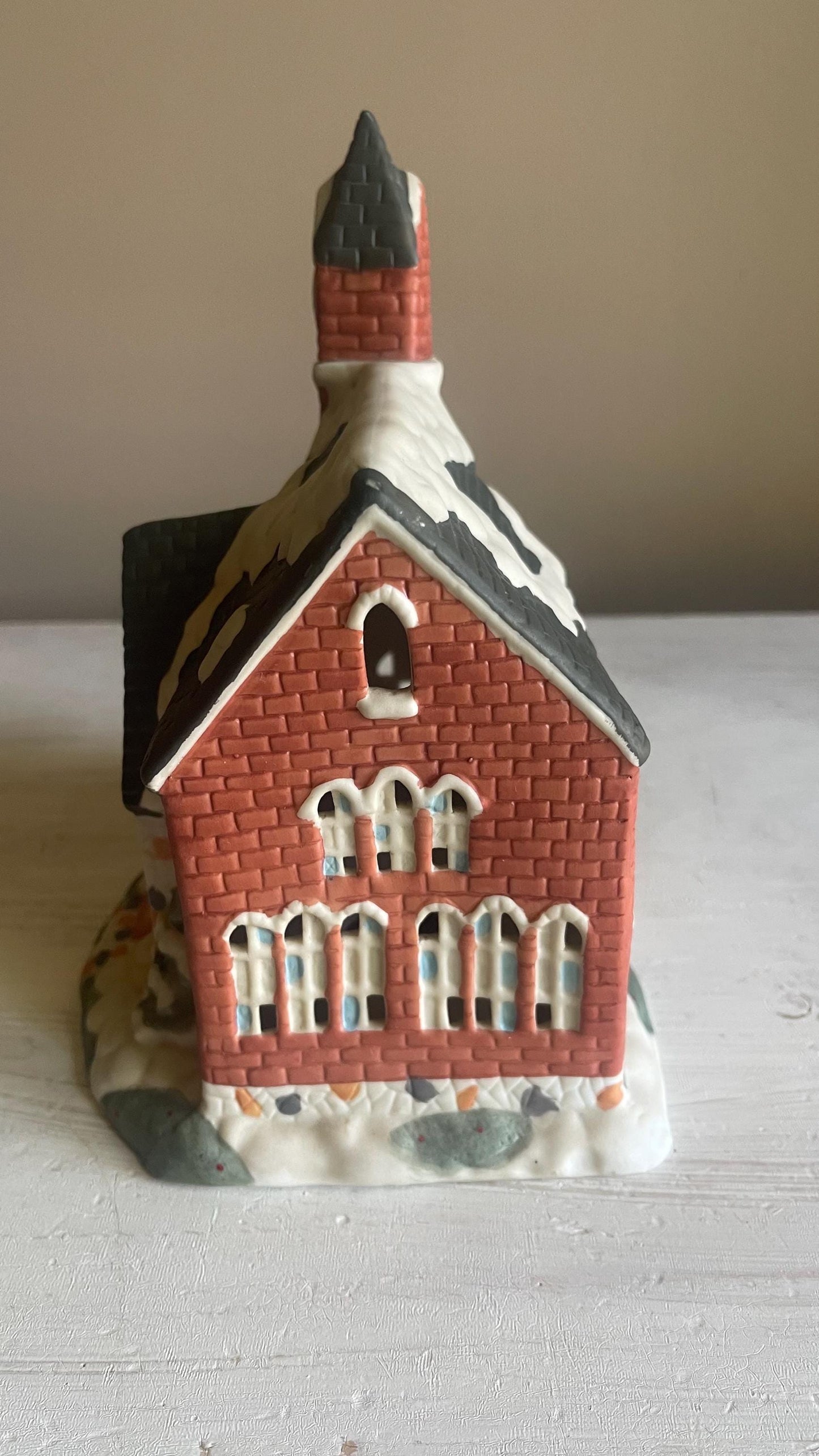 Dickens Collectibles Victorian Church | Lighted Porcelain Christmas Village House