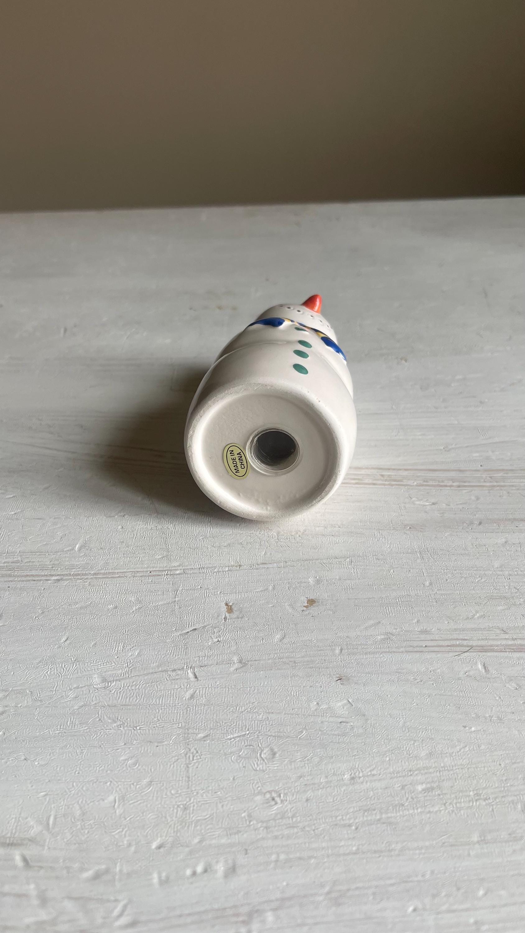 Vintage Snowman Salt & Pepper Shakers | Christmas Kitchen Decor