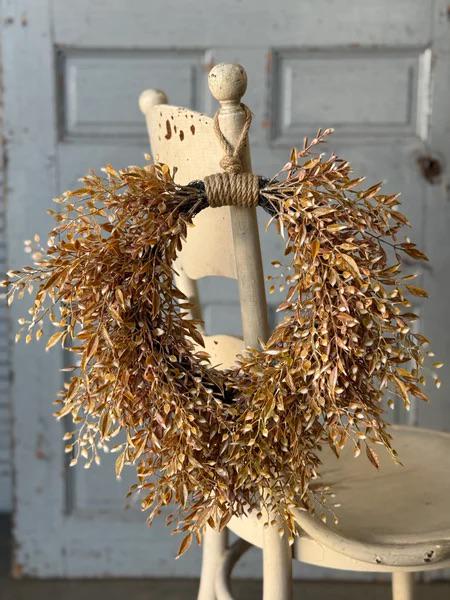Fall Sage Wreath – 15-Inch Mixed Sage Decor
