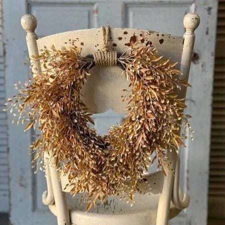 Fall Sage Wreath – 15-Inch Mixed Sage Decor