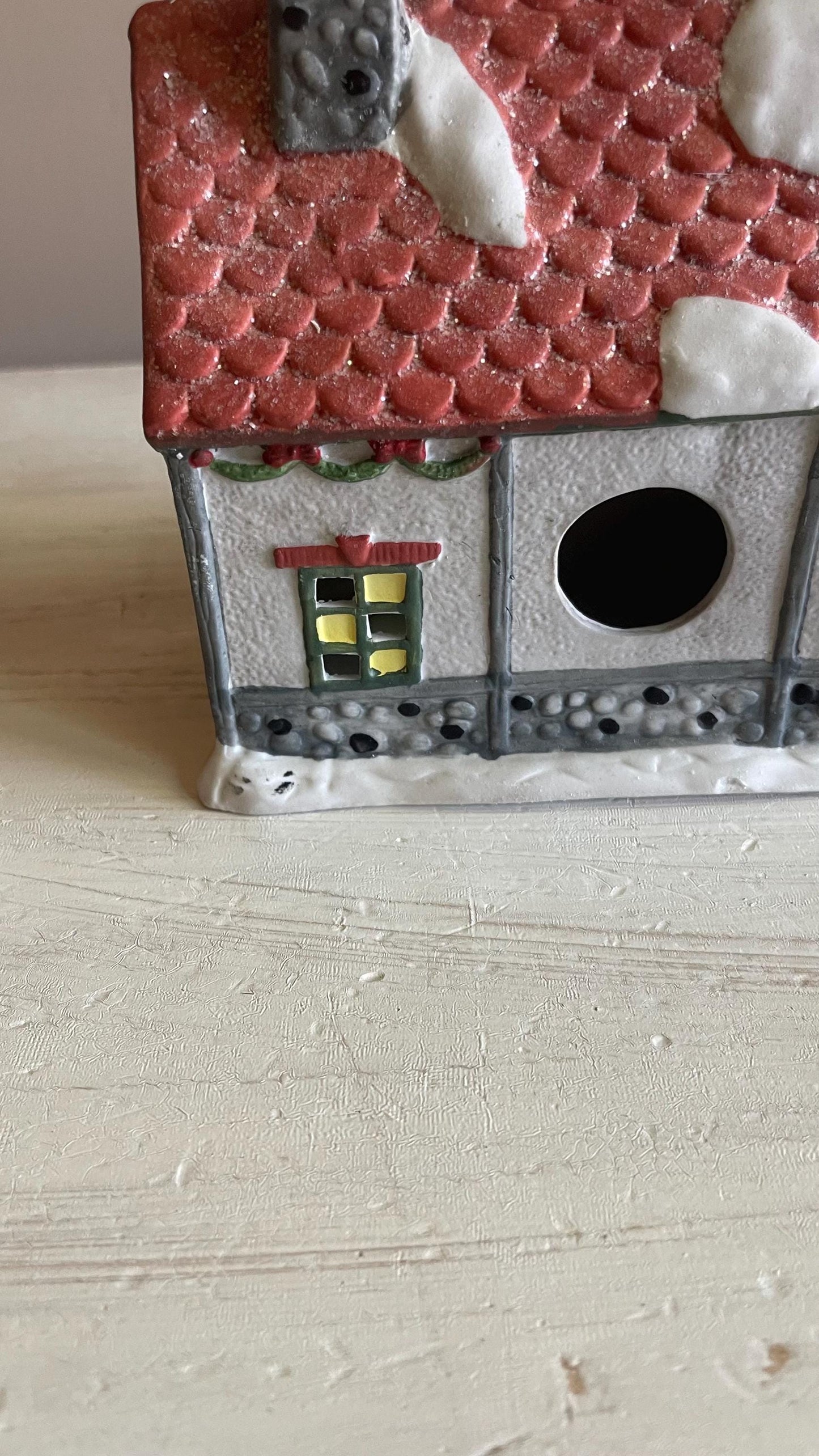 Vintage 1993 Kringle Town Santa's House | Lighted Christmas Village