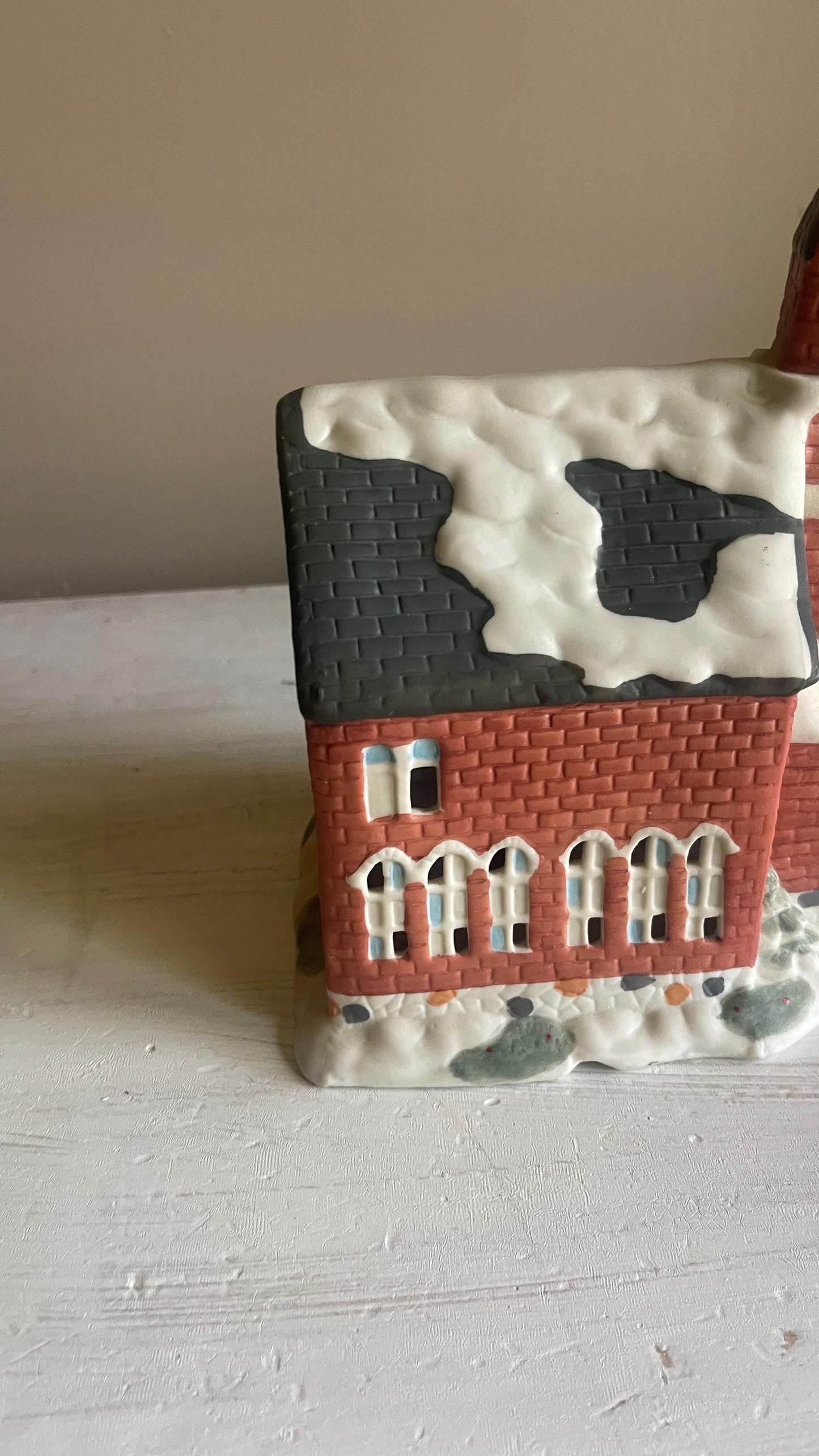 Dickens Collectibles Victorian Church | Lighted Porcelain Christmas Village House