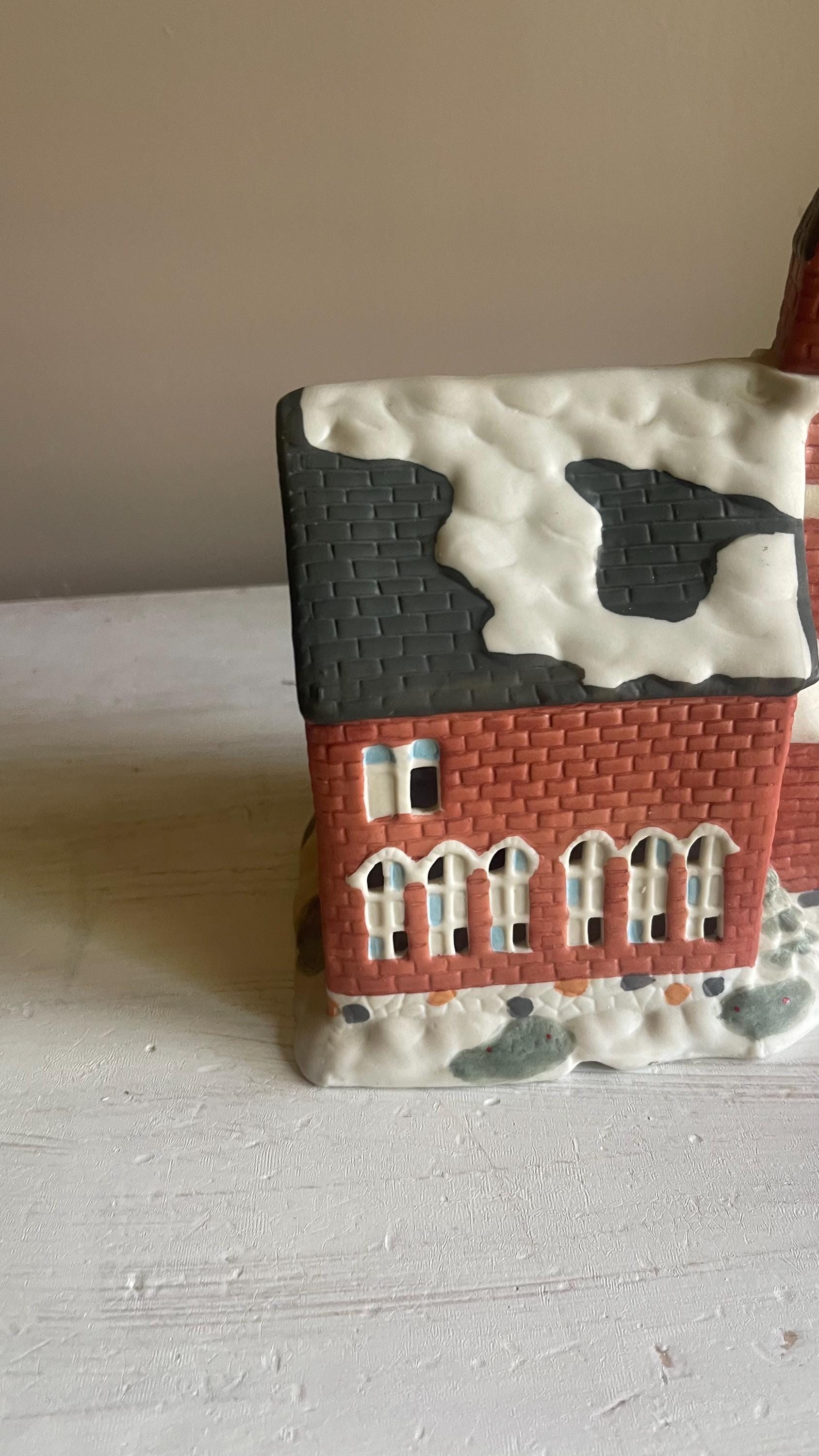 Dickens Collectibles Victorian Church | Lighted Porcelain Christmas Village House