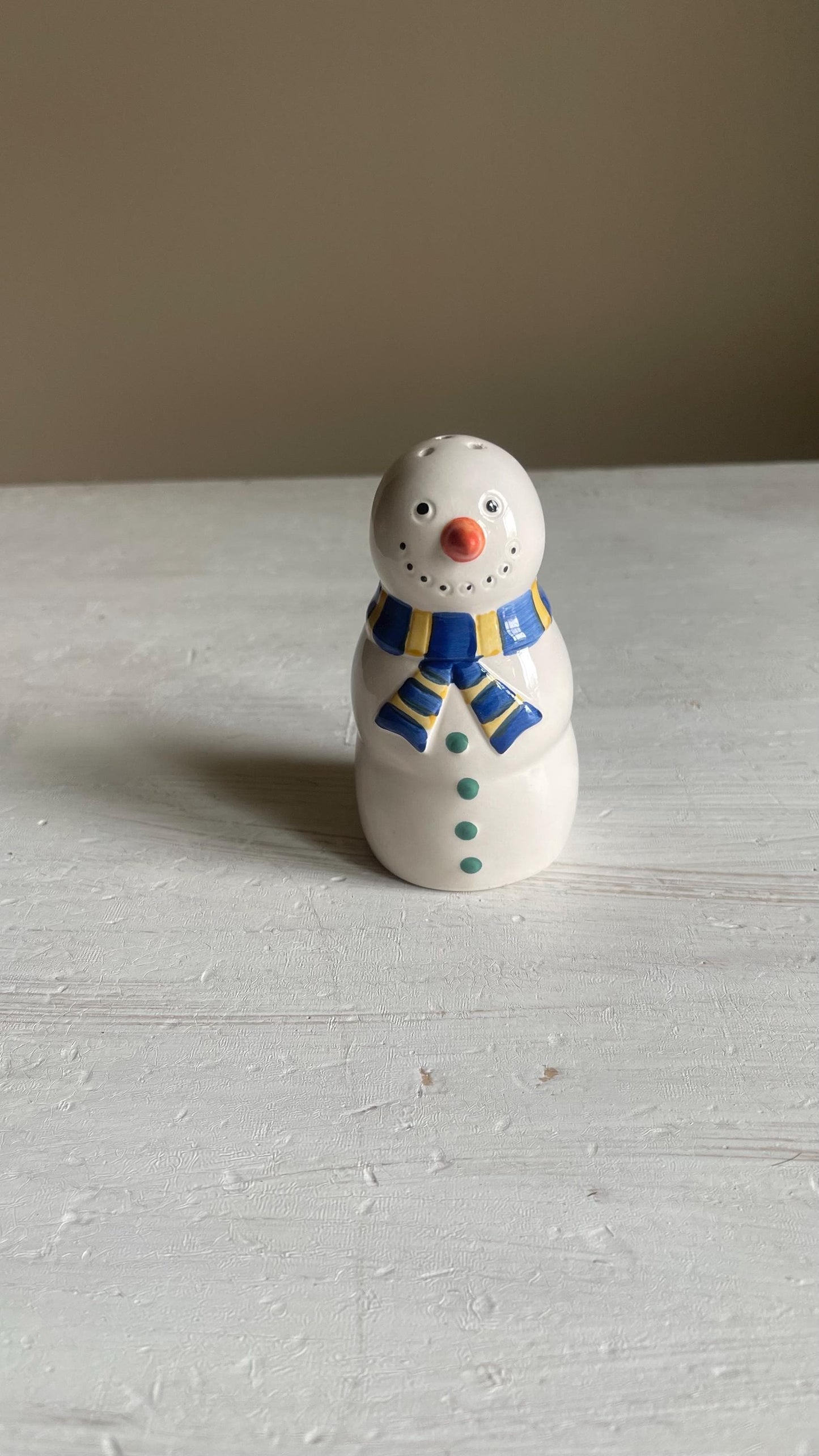 Vintage Snowman Salt & Pepper Shakers | Christmas Kitchen Decor