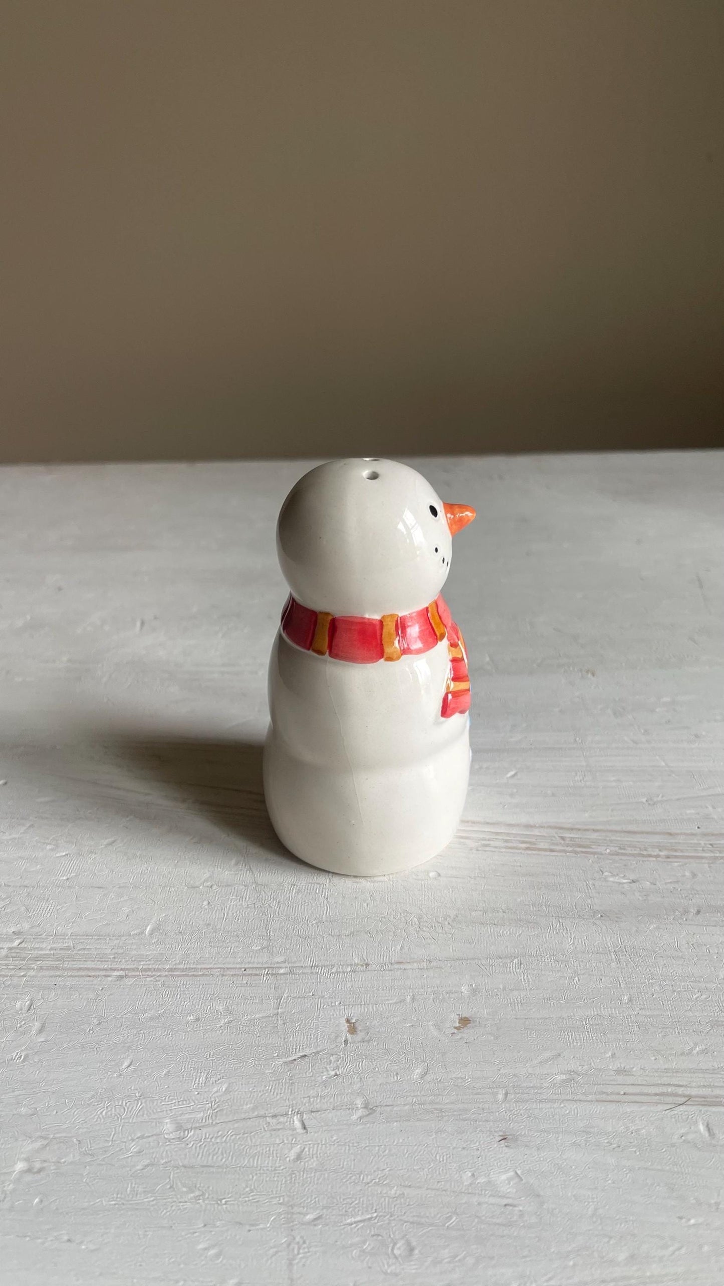 Vintage Snowman Salt & Pepper Shakers | Christmas Kitchen Decor