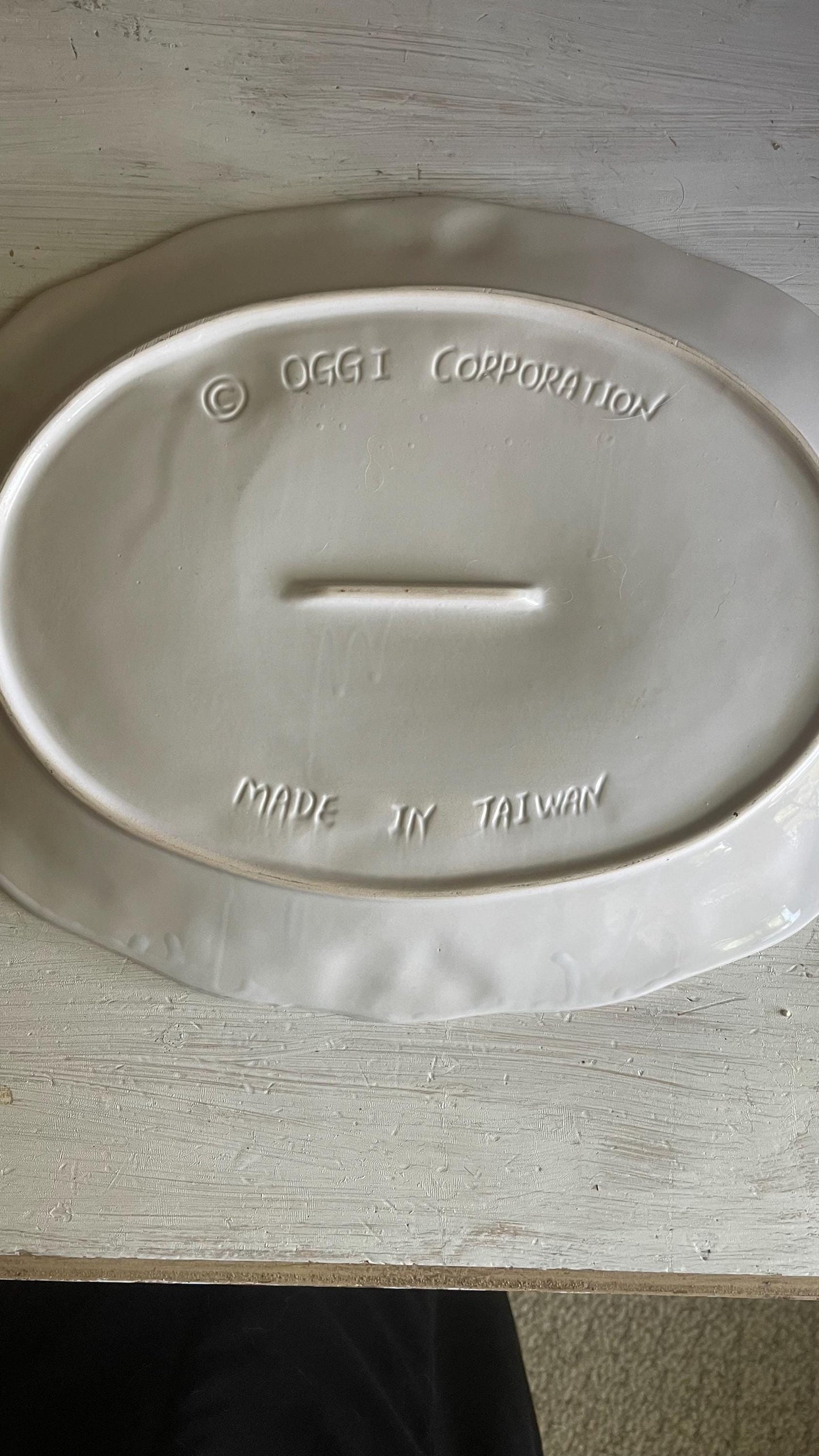 Vintage Tom Turkey Thanksgiving Platter: Embossed Fall Decor