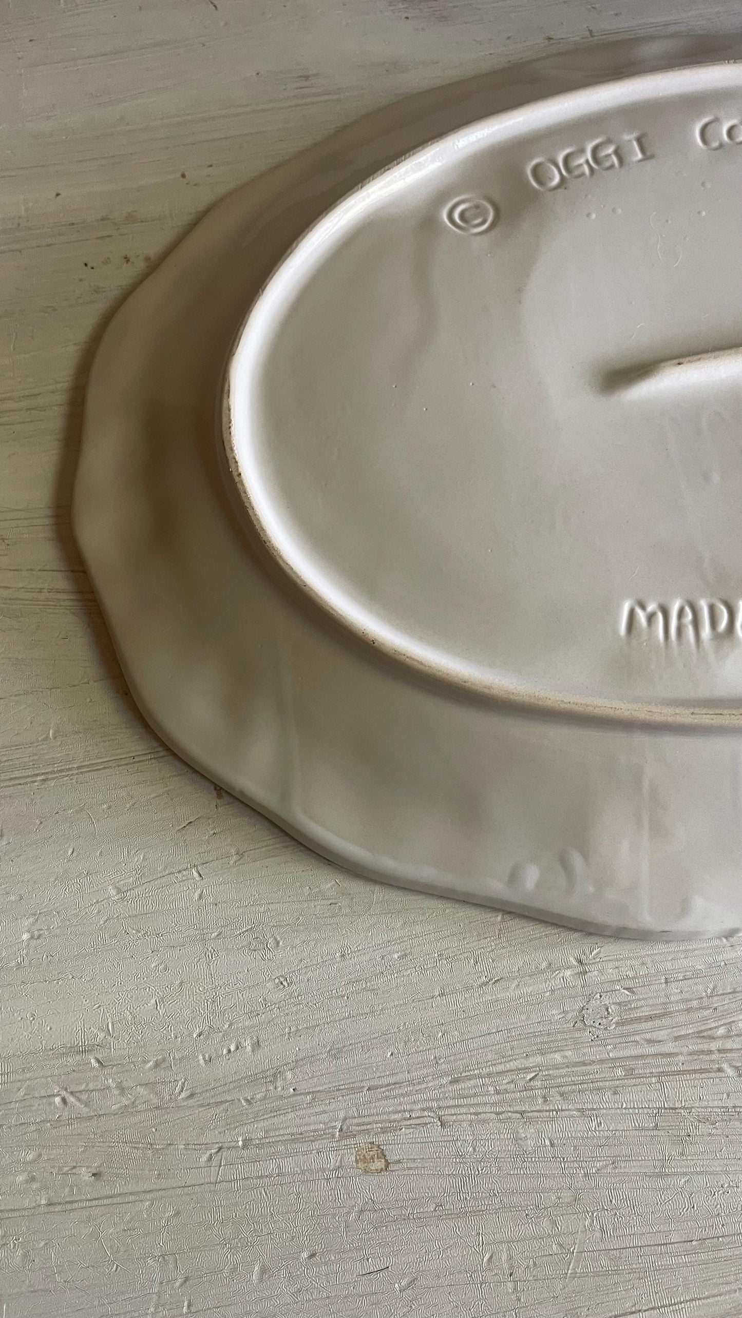 Vintage Tom Turkey Thanksgiving Platter: Embossed Fall Decor