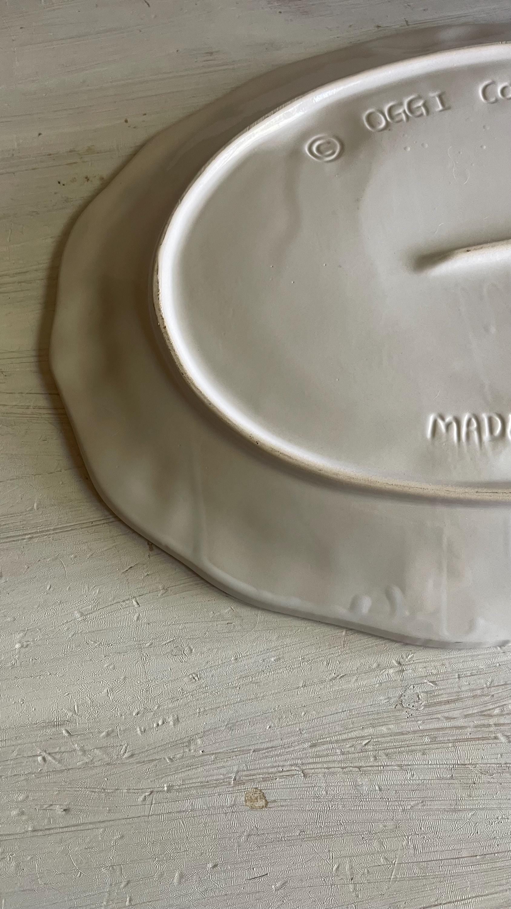Vintage Tom Turkey Thanksgiving Platter: Embossed Fall Decor