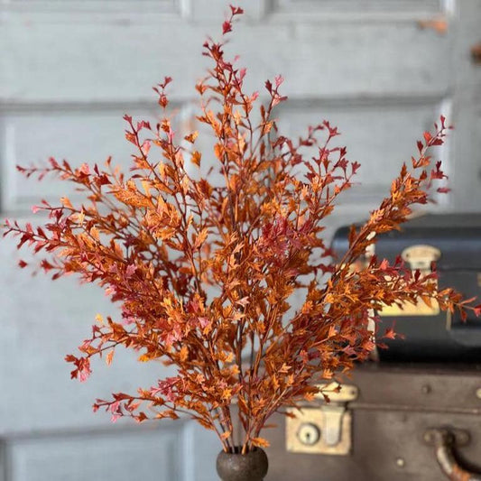 Faux Autumn Greenery - 20 Inch Embers Bush