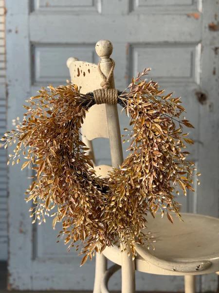 Fall Sage Wreath – 15-Inch Mixed Sage Decor