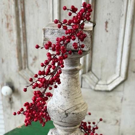 FauxRed Berry Garland - 6 Foot Christmas Garland