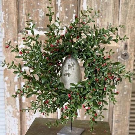 Holly and Berry Winter Wreath - 20 Inch Christmas Wreath