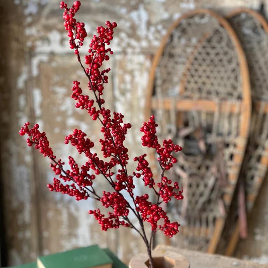 Red Berry Spray - 35 Inch